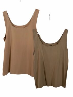 SKIMS Seamless Tanks - Light Brown and Tan